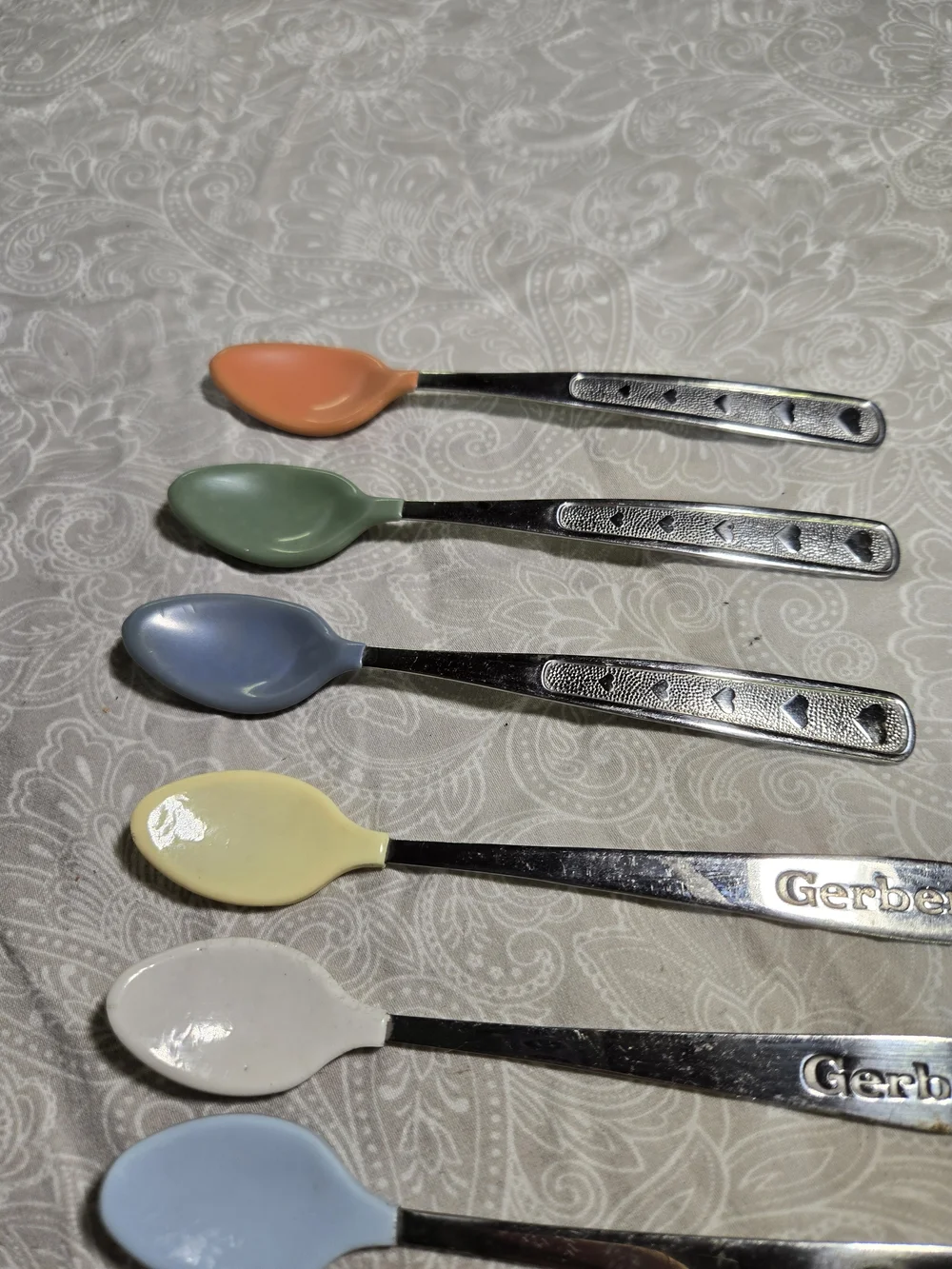 Gerber Vintage Multicolor Baby Spoons - Set of 6